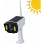 Ψεύτικη Κάμερα Παρακολούθησης Τύπου Bullet Λευκή Αδιάβροχη Ηλιακή με Λαμπάκι LED CTK-PS-T28-OEM
