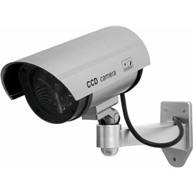 Ψεύτικη Κάμερα Παρακολούθησης Τύπου Bullet Γκρι URZ0669