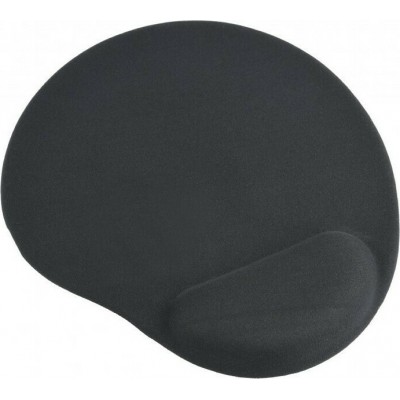 Gembird Gel Mouse Pad 260mm με Στήριγμα καρπού Μαύρο