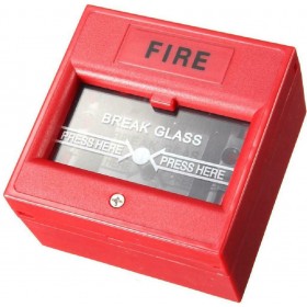Αυτόνομο Μπουτόν Αναγγελίας Πυρκαγιάς με Κλειδί Επαναφοράς Κόκκινο DS-911R