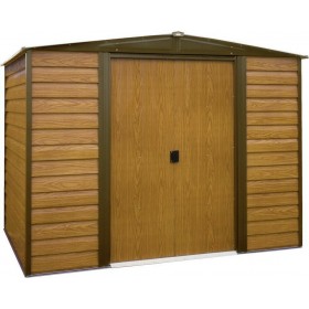 Μεταλλική Αποθήκη Κήπου Woodridge Καφέ 2.53x1.81x2m