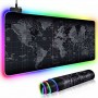 World Map RGB Gaming Mouse Pad XXL 900mm με RGB Φωτισμό Μαύρο