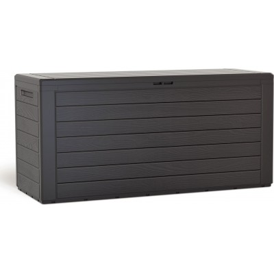 Prosperplast Μπαούλο Woodebox 280lt Ελαιόμαυρο 116x43.8x55cm