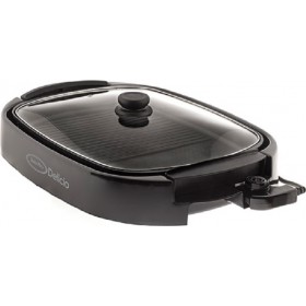 Juro-Pro Γκριλιέρα Delicio DuPont Teflon Ηλεκτρική Ψησταριά 1500W με Ρυθμιζόμενο Θερμοστάτη