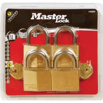 Master Lock 130EURQNOP Λουκέτο Πέταλο με Κλειδί 30mm 4τμχ 130430112