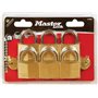 Master Lock 140EURSIX Λουκέτο Πέταλο με Κλειδί 40mm 6τμχ 140460112