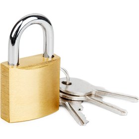 C-Tech Λουκέτο Πέταλο με Κλειδί Μεταλλικό 50mm CTL-0012