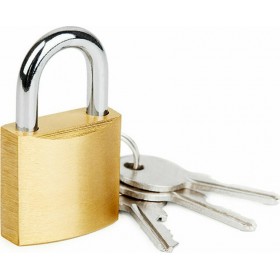 C-Tech Λουκέτο Πέταλο με Κλειδί Μεταλλικό 60mm CTL-0013