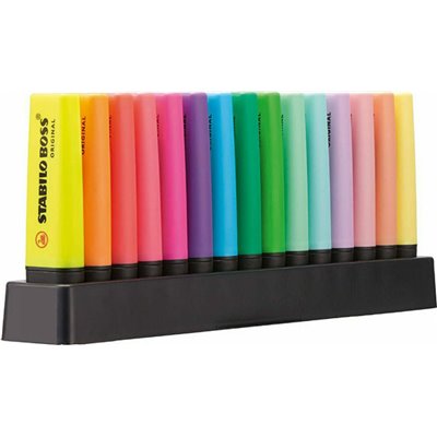 Stabilo Boss Original Μαρκαδόροι Υπογράμμισης Deskset 5mm 15τμχ