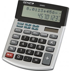Genie Αριθμομηχανή Λογιστική 235BCC 12 Ψηφίων σε Ασημί Χρώμα