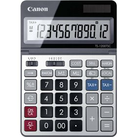 Canon Αριθμομηχανή Λογιστική TS-1200TSC 12 Ψηφίων σε Ασημί ΧρώμαΚωδικός: 2468C002AA 