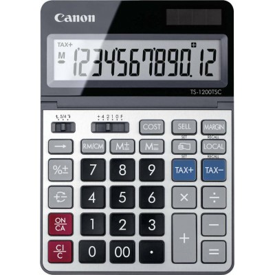 Canon Αριθμομηχανή Λογιστική TS-1200TSC 12 Ψηφίων σε Ασημί ΧρώμαΚωδικός: 2468C002AA 