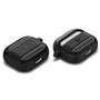 Spigen Rugged Armor Θήκη Σιλικόνης με Γάντζο Matte Black για Apple AirPods 3