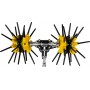 Αγγελής Asteras Max 6x6 Ελαιοραβδιστικό Μπαταρίας Αχινός 400W με Επεκτάσιμο Κοντάρι Carbon 3m και Βάρος 2.95kg