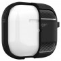 Spigen Rugged Armor Θήκη Σιλικόνης με Γάντζο Matte Black για Apple AirPods 3