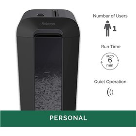 Fellowes Καταστροφέας Εγγράφων LX 65 Cross Cut 10 Φύλλων με Κάδο 22ltΚωδικός: 44007  Fellowes Καταστροφέας Εγγράφων LX 65 Cross Cut 10 Φύλλων με Κάδο 22ltΚωδικός: 44007