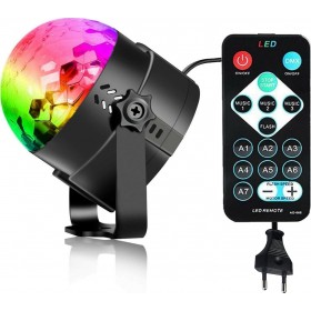 YB-689 Διακοσμητικό Φωτιστικό με Φωτισμό RGB Party Light LED σε Μαύρο Χρώμα YB-689 Διακοσμητικό Φωτιστικό με Φωτισμό RGB Party Light LED σε Μαύρο Χρώμα