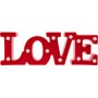 GloboStar Διακοσμητικό Φωτιστικό Love LED σε Κόκκινο Χρώμα