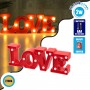 GloboStar Διακοσμητικό Φωτιστικό Love LED σε Κόκκινο Χρώμα