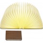 Gingko Wood Grain Διακοσμητικό Φωτιστικό Βιβλίο LED σε Καφέ Χρώμα