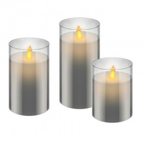 Goobay Διακοσμητικό Φωτιστικό Κερί LED 3τμχ σε Λευκό Χρώμα Goobay Διακοσμητικό Φωτιστικό Κερί LED 3τμχ σε Λευκό Χρώμα