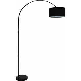GloboStar Imperial Μοντέρνο Φωτιστικό Δαπέδου με Ντουί για Λαμπτήρα E27 σε Μαύρο Χρώμα Ύψους 172cm και Μήκους 26cmΚωδικός: 01587