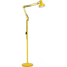 GloboStar Audrey Μοντέρνο Φωτιστικό Δαπέδου με Ντουί για Λαμπτήρα E27 σε Κίτρινο Χρώμα Ύψους 190cm και Μήκους 15cmΚωδικός: 01472