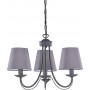 Trio Lighting Cortez Πολυέλαιος 3xE14 Ø66cm με Καπέλα Γκρι 110600378