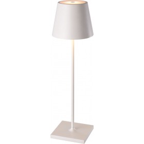 VK Lighting VK/03141/W/W Επιτραπέζιo Φωτιστικό Εξωτερικού Χώρου με Ενσωματωμένο LED σε Λευκό Χρώμα 61171-237694