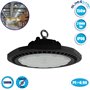 GloboStar High Bay 150W 220V-240V AC 21000 lm Αδιάβροχη 5000k Στεγανό Κρεμαστό Φωτιστικό Οροφής Εξωτερικού Χώρου με Ενσωματωμένο