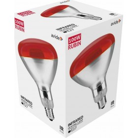 Avide ASIR27-100W-R Λάμπα Υπερύθρων 100W για Ντουί E27Κωδικός: 15.001.0253 