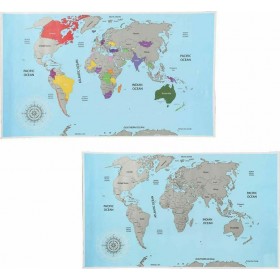 Scratch Map 88x52cm Scratch Map 88x52cm