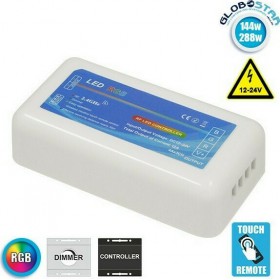 GloboStar Ασύρματο RGB Controller RF LED Δέκτης Receiver 2.4G για Groups 12V 144W και 24V 288W 73414