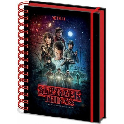 Diana Σημειωματάριο Stranger Things One Sheet Σπιράλ Ριγέ με Λάστιχο A5