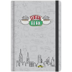 Blue Sky Σημειωματάριο Ριγέ με Λάστιχο A5 Friends Blue Sky Σημειωματάριο Ριγέ με Λάστιχο A5 Friends