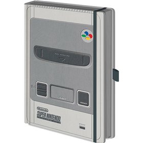 Pyramid International Σημειωματάριο Nintendo Ριγέ με Λάστιχο και Θήκη για Στυλό A5