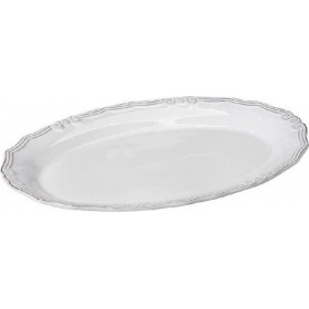 Espiel Tiffany Πιατέλα Σερβιρίσματος Οβάλ από Πορσελάνη Λευκή 22x14cmΚωδικός: RSW106K6 