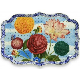 PiP Studio Royal Flowers Δίσκος Σερβιρίσματος από Πορσελάνη Πολύχρωμος 26x18cmΚωδικός: 51.018.018  PiP Studio Royal Flowers Δίσκος Σερβιρίσματος από Πορσελάνη Πολύχρωμος 26x18cmΚωδικός: 51.018.018