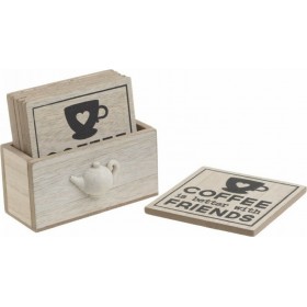 Click Natural Σουβέρ Ξύλινο με Βάση Μπεζ 10x10cm 6τμχΚωδικός: 6-60-151-0020  Click Natural Σουβέρ Ξύλινο με Βάση Μπεζ 10x10cm 6τμχΚωδικός: 6-60-151-0020