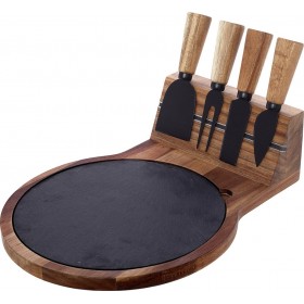 Cryspo Trio Πλατώ Σερβιρίσματος Τυριών Στρογγυλό Ξύλινο με Μαχαίρια & Πιρούνι 29x22.5cm 5τμχΚωδικός: 10-01.00.601  Cryspo Trio Πλατώ Σερβιρίσματος Τυριών Στρογγυλό Ξύλινο με Μαχαίρια & Πιρούνι 29x22.5cm 5τμχΚωδικός: 10-01.00.601