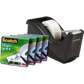 3M Βάση με Σελοτέιπ Scotch C38 Μαύρη + 4 Ταινίες 076810138 3M Βάση με Σελοτέιπ Scotch C38 Μαύρη + 4 Ταινίες 076810138