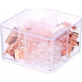 Deli Rose Gold Συνδετήρες με Πιάστρες και Καρφίτσες 171τμχ