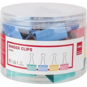 Deli Κλιπς Μεταλλικά Πιάστρα Μεταλλική Essential 41mm Πολύχρωμο 24τμχ