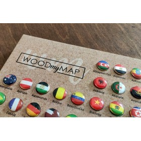 Διακοσμητικές πινέζες με σημαίες Κωδικός: 90772