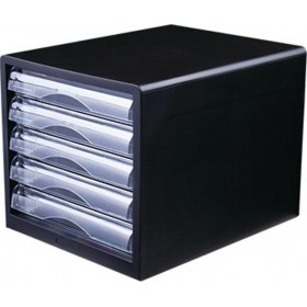 Deli Πλαστικό Συρταράκι Γραφείου 5 Θέσεων 34x34x27.5cm ΜαύροΚωδικός: 231.9775  Deli Πλαστικό Συρταράκι Γραφείου 5 Θέσεων 34x34x27.5cm ΜαύροΚωδικός: 231.9775