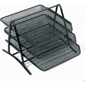 Black Red Δίσκος Εγγράφων Μεταλλικός με 3 Ράφια σε Μαύρο χρώμα Black Red Δίσκος Εγγράφων Μεταλλικός με 3 Ράφια σε Μαύρο χρώμα