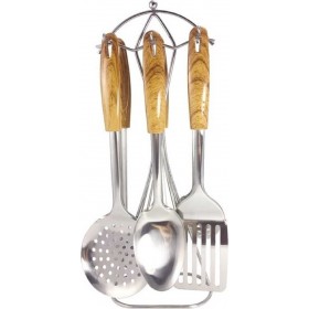 Elekom Σετ Ανοξείδωτων Εργαλείων Μαγειρικής με Κουτάλες και Βάση 6τμχΚωδικός: ЕК-7067  Elekom Σετ Ανοξείδωτων Εργαλείων Μαγειρικής με Κουτάλες και Βάση 6τμχΚωδικός: ЕК-7067