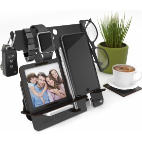 Οργανωτής Γραφείου από Ξύλο σε Μαύρο χρώμα 19 x 10 x 19cm