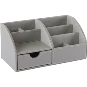 Οργανωτής Γραφείου Γκρι από Δερματίνη