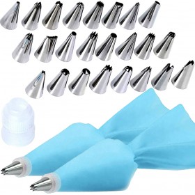 Set Ζαχαροπλαστικής 27 Σε 1 BAKE2 Από Ανοξείδωτο Ατσάλι Πλαστικό Και Σιλικόνη